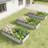 8x4 Ft Galvanized Steel Raised Garden Bed Kit - 1ft High, Outdoor Metal Planter Box for Vegetables, Herbs, Flowers & Plants | Easy Assembly, Rust-Resistant, Durable，set of 5-2054671591-2054671588
