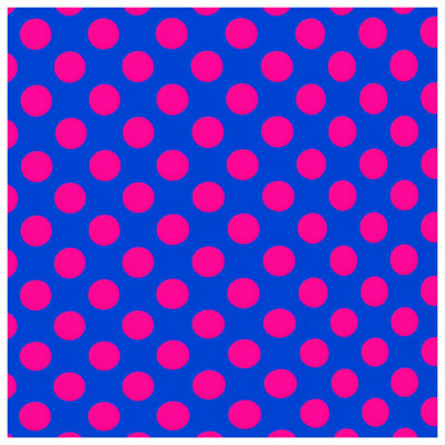 Couvre-lit matelassé rose à pois bleu toutes tailles