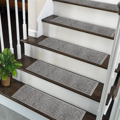 Tapis d'escalier intérieur antidérapant 9 po x 28 po Spohn