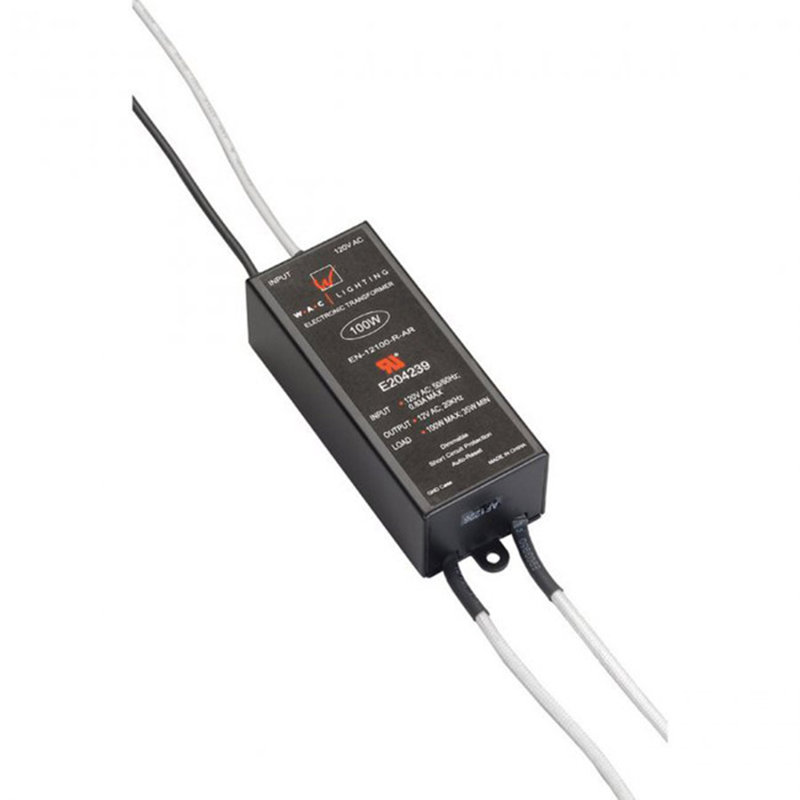 Remote 12V Electronic Transformer, 100W