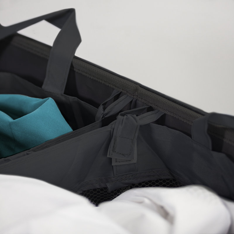 Panier à linge double pliable