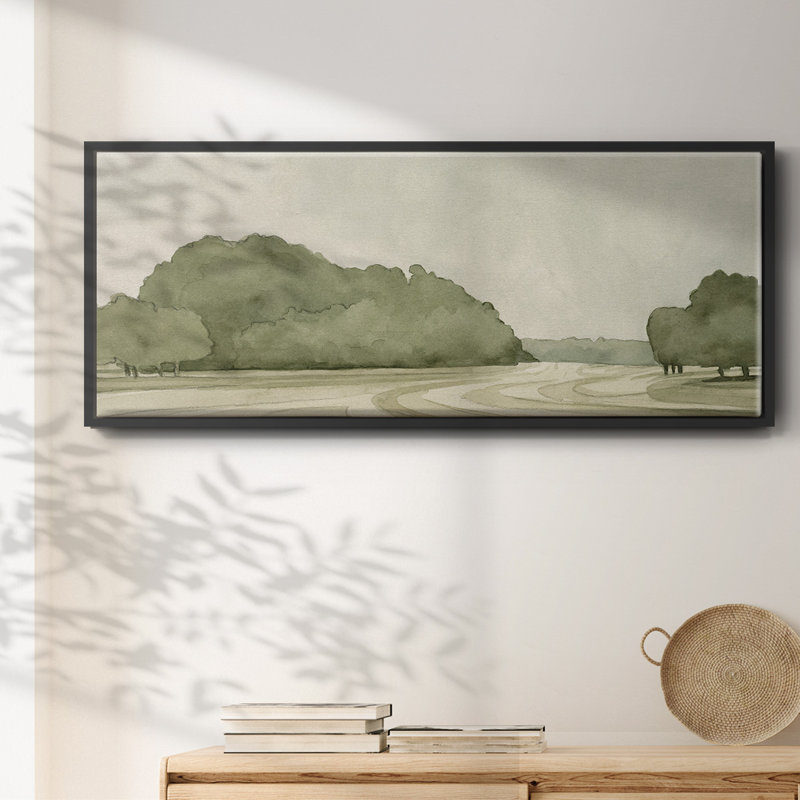 On Course I- Framed Canvas, 24" H x 60" W