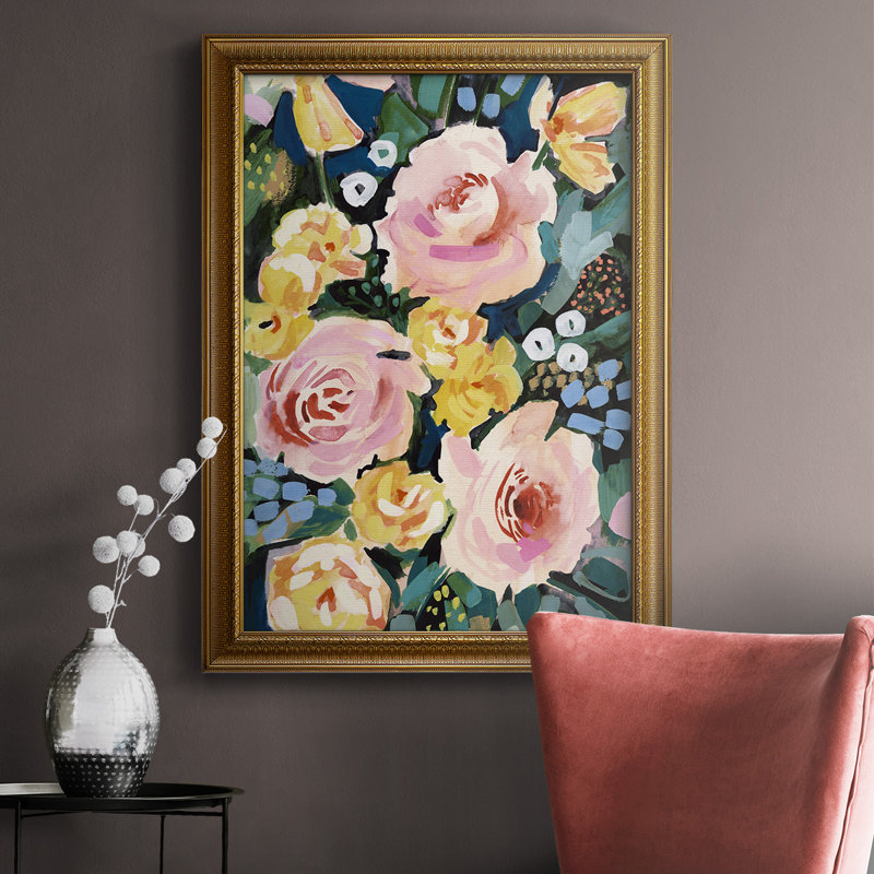 Flower Jumble I - reproduction d'art sur toile, L 24 po x H 36 po