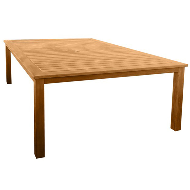 Newport Outdoor 11 - Piece Teak Dining Set, Titanium/Brown