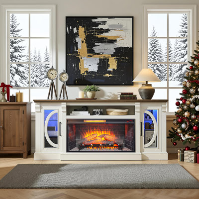 36 Inch Infrared Electric Fireplace With Removable Trim Kit Insert, Touch Panel Home Decor Heater