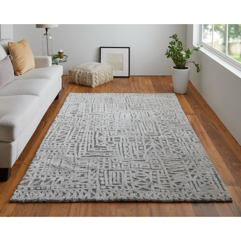 Curran Geometric Indoor Rug, Rectangle 5' x 8'