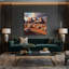 Art mural sur toile noir Southwestern Cowboy Western Ranch 93-519598105