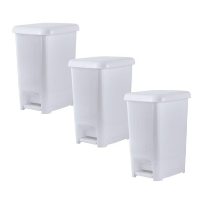 Poubelle à pédale Superio Slim, poubelle pour dessous de bureau, bureau, chambre à coucher, salle de bain, cuisine (2,5 gallons)