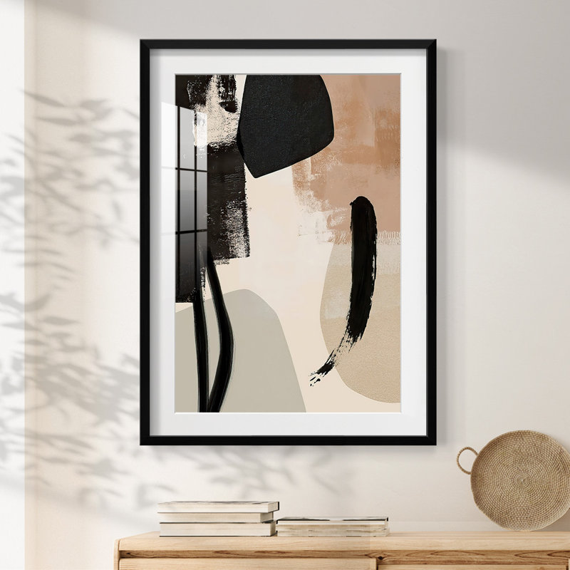 Arrangement sélectif II - impression encadrée, Noir, H 25,5 po x l 17,5 po