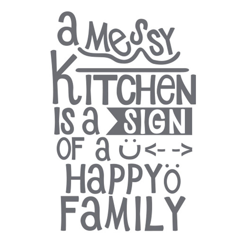 Wall Decal, Grey, Large