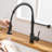 Kitchen Faucet With Pull Down Sprayer, Single Handle Single Lever Kitchen Sink Faucet