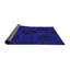 Tapis de zone indigo à motifs-43420969