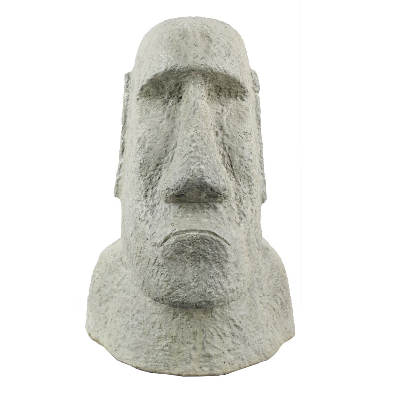 Statue de jardin Andin Moai Head