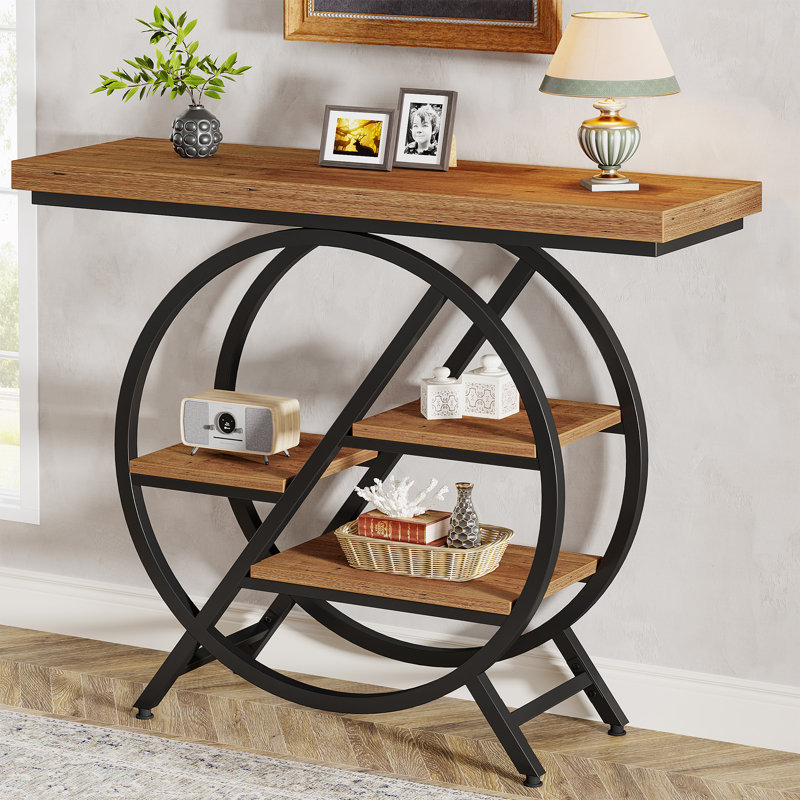 100 cm W Console Table, Light Brown