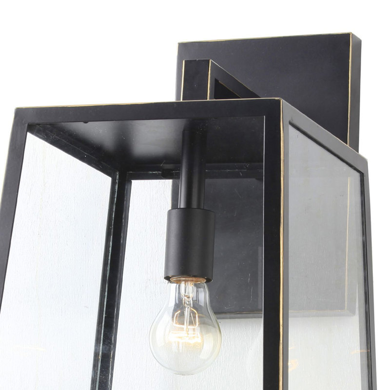 Éclairage mural d'extérieur 1 lumière Figley, Noir impérial, H 13 po x l 8 po x P 9 po