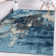 Tapis abstrait bleu / gris Rethman