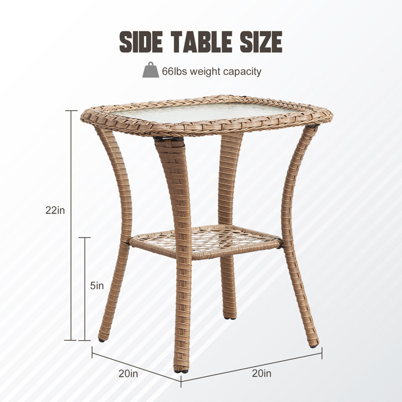 Table d'appoint Abbey, Jaune