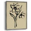 Encre florale II, impression encadrée - bois massif-389623191