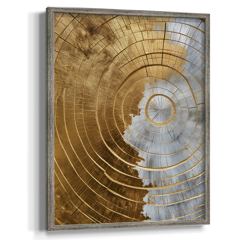 ABSTRACT Series CLVI, reproduction encadrée - bois massif, H 11 po x l 9 po