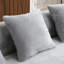 Canapé modulaire en L à compression complète avec méridienne incurvée, canapé en chenille gris modulaire, haute densité pour le salon en appartement-250056735