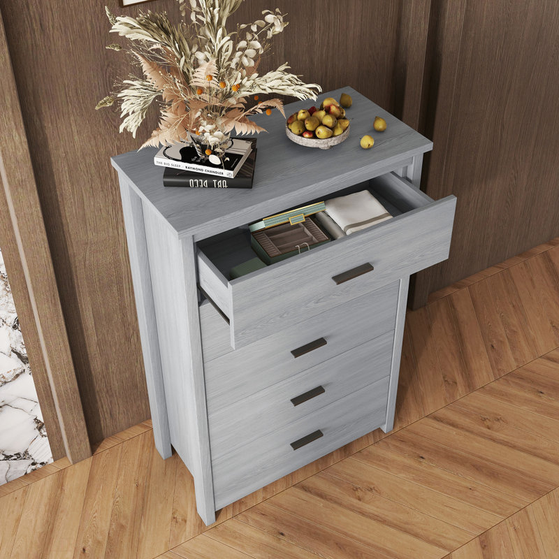 Commode, commode style champêtre rétro, Gris clair