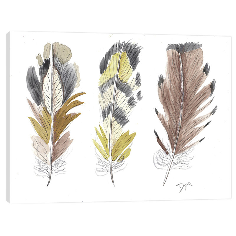 Earthy Flight II by Beverly Dyer - Wrapped Canvas Painting, 51cm H x 38cm W x 4cm D