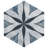 Merola Tile Cassis Hex Flower 8-5/8 In. X 9-7/8 In. Porcelain Vintage Wall & Floor Tile