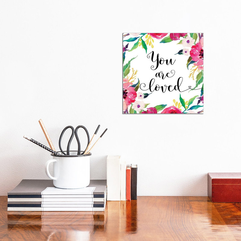 You Are Loved - Print on Canvas, Wrapped Canvas, 30.48 cm H x 30.48 cm W