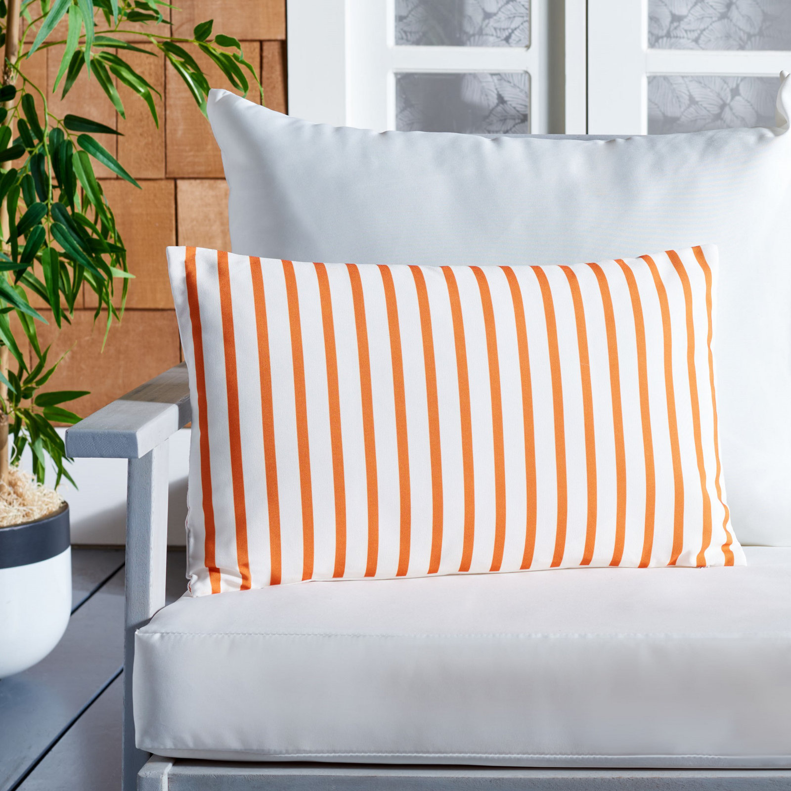 Caley 20" x 12" Throw Pillow, Orange
