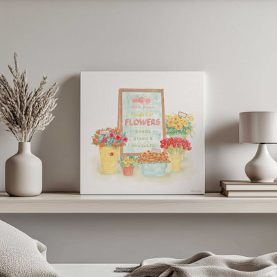 «Flea Market Flowers II» par Beth Grove, reproduction d'art sur toile