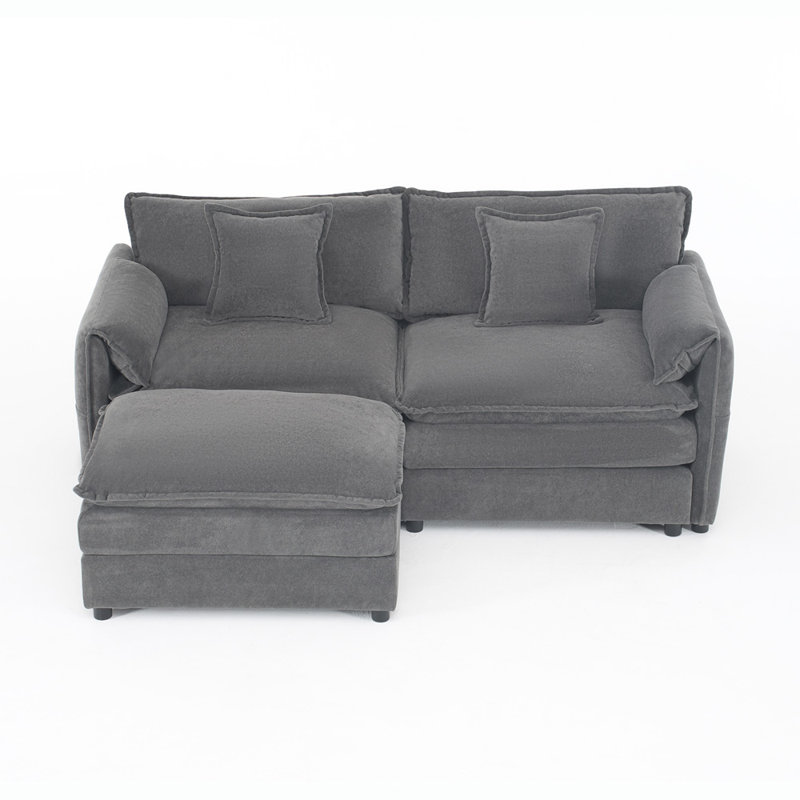 L Shaped Couch (Gray)
