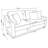 Beige Upholstered Sloped Arm Sofa