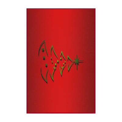 Tapis de noël zone rouge