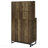 2-Door Wine Cabinet - Rustic Oak