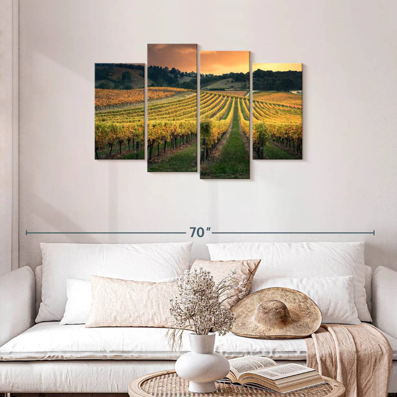 Alvord Golden Australian Vineyard, H 27 po x l 43 po