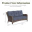 184.9cm Wide Patio Sofa with Cushions-1727580648-1727580649