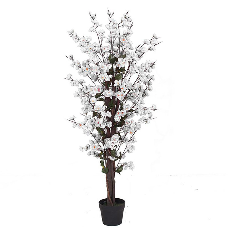 120cm Blossom Plant, White