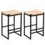 De 2 jacinthes d'eau - et tendance, polyvalent l 15,72 po x l 13,14 po x H 25 po, 19 lb, tabourets de bar sans dossier à finition naturelle, facile à installer, hauteur de 25 po, poids de 20 lb