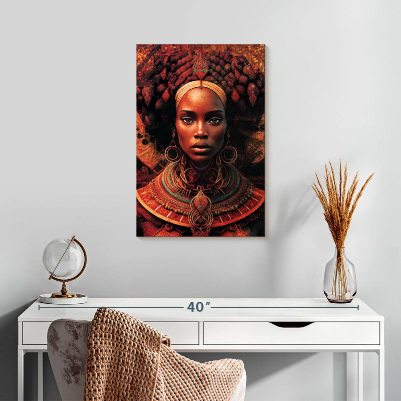Femme rouge Leisha, H 24 po x l 16 po