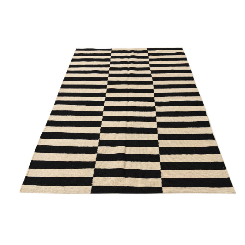 Tapis noir et blanc Jessen
