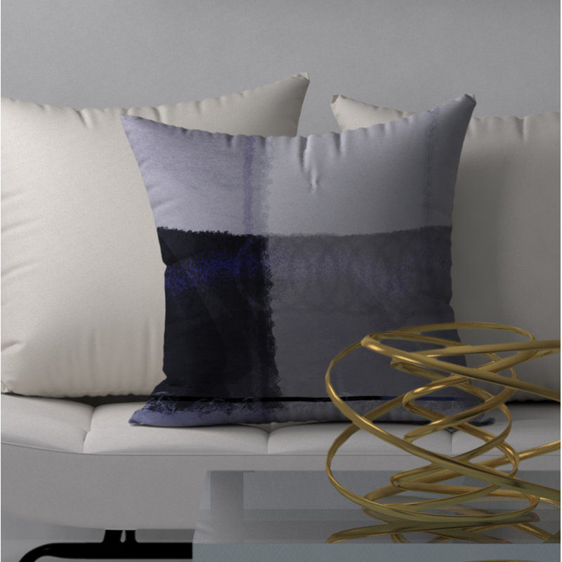 Coussin décoratif abstraite, 20 po X 20 po