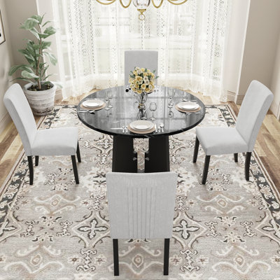 5-Piece Round Dining Table set