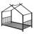 Metal House Platform Bed-535125242