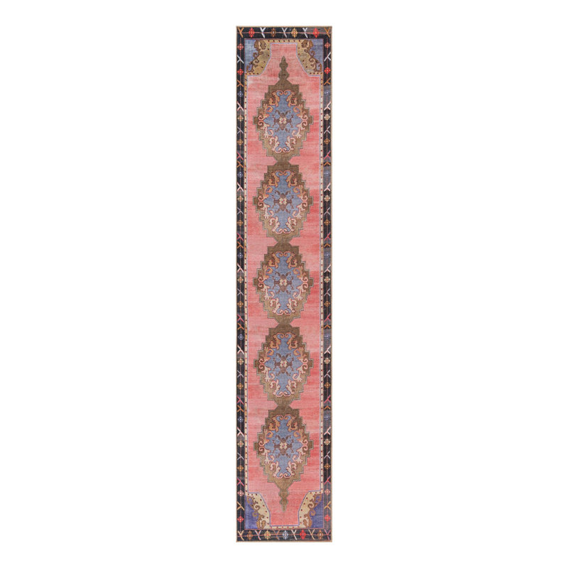 Glessite Chenille Geometric Indoor Rug, Runner 2'6" x 14'