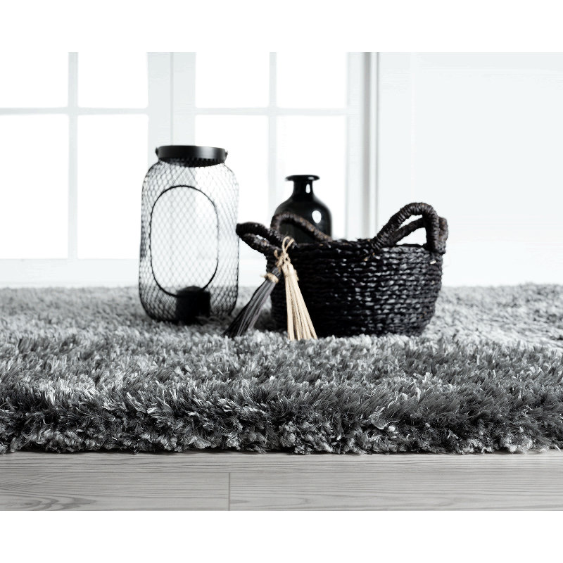 Havalah Floppy Anthracite Rug, Rectangle 120 x 160cm