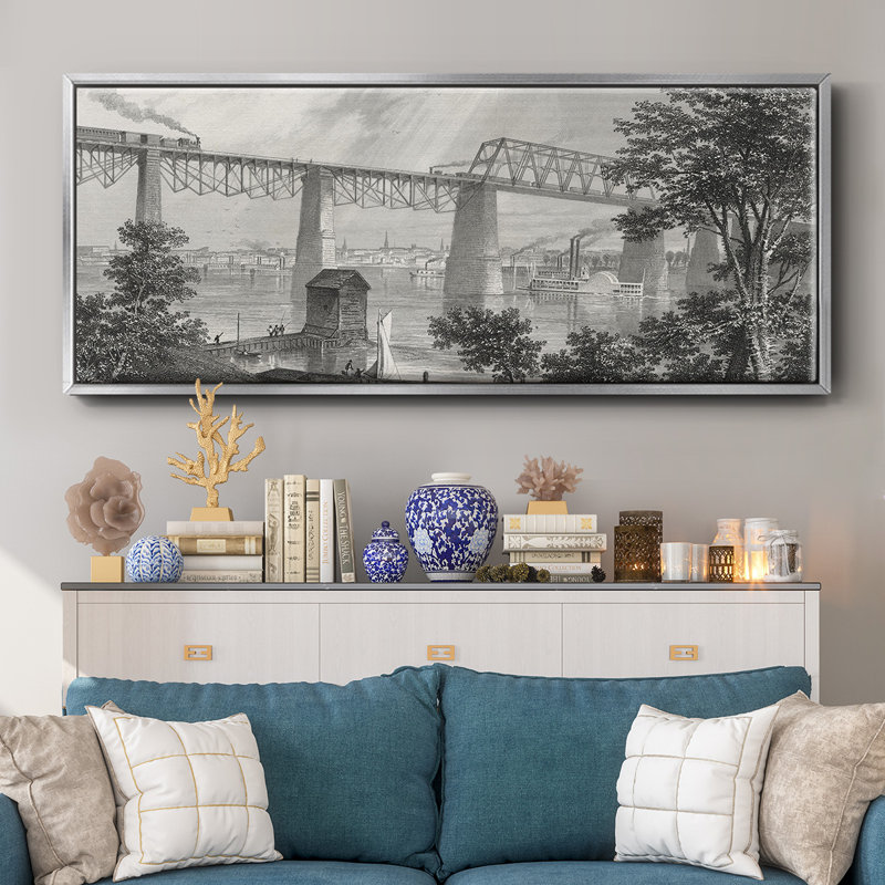 City of Louisville - Toile encadrée, H 20 po x l 50 po