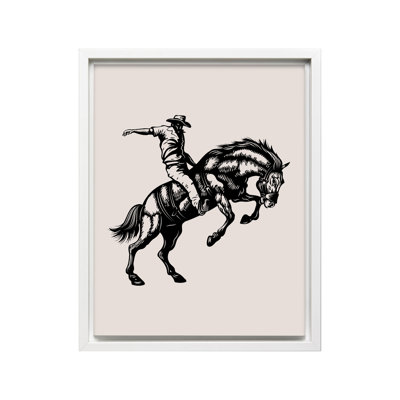 Cheval de cowboy beige