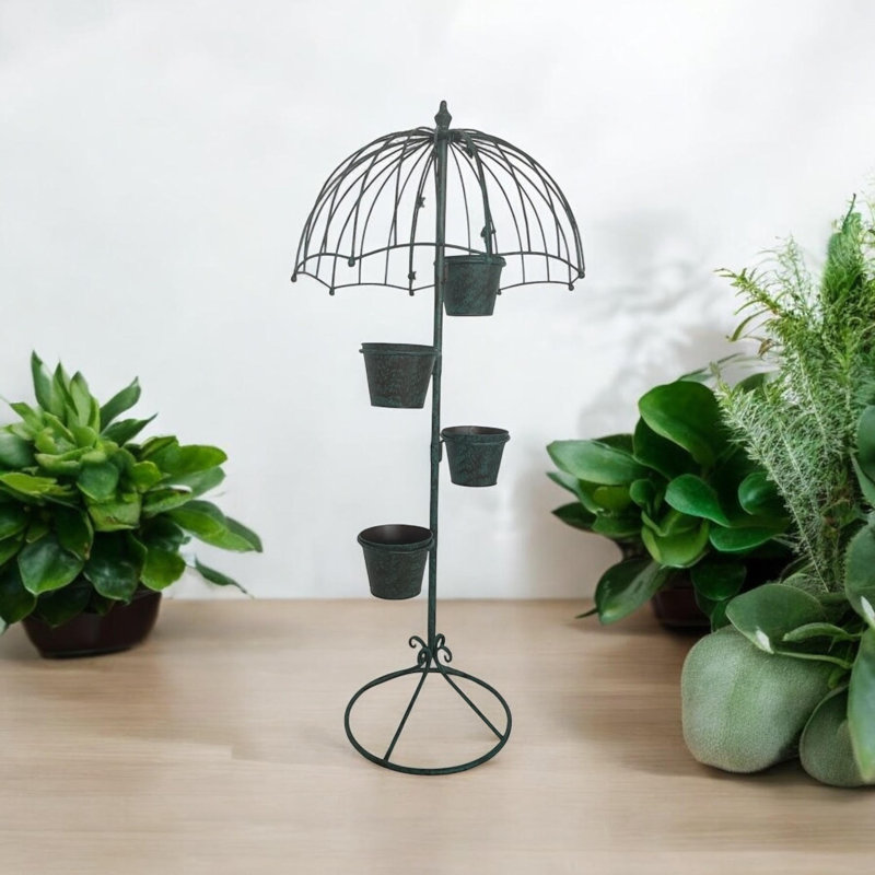 Gosnells Metal Statue Planter, Green