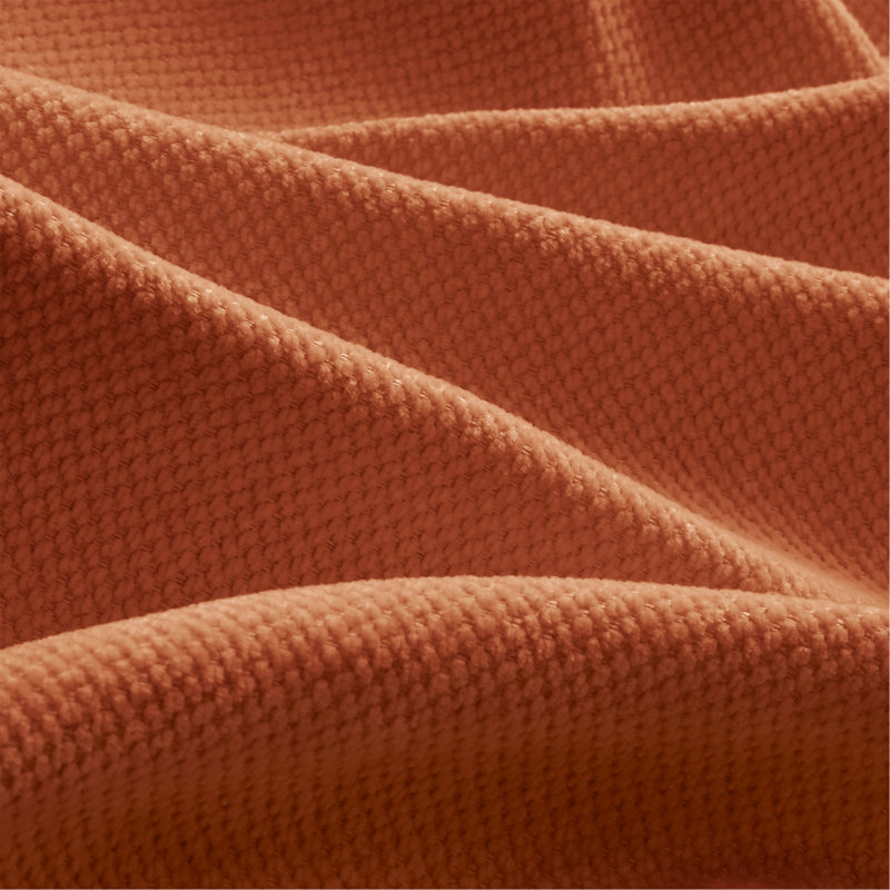 Flora Armless Sofa Chenille- Orange, Orange Chenille