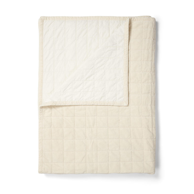 Julia Cotton Solid Colour Bedspread, W270 x L265cm, Orange